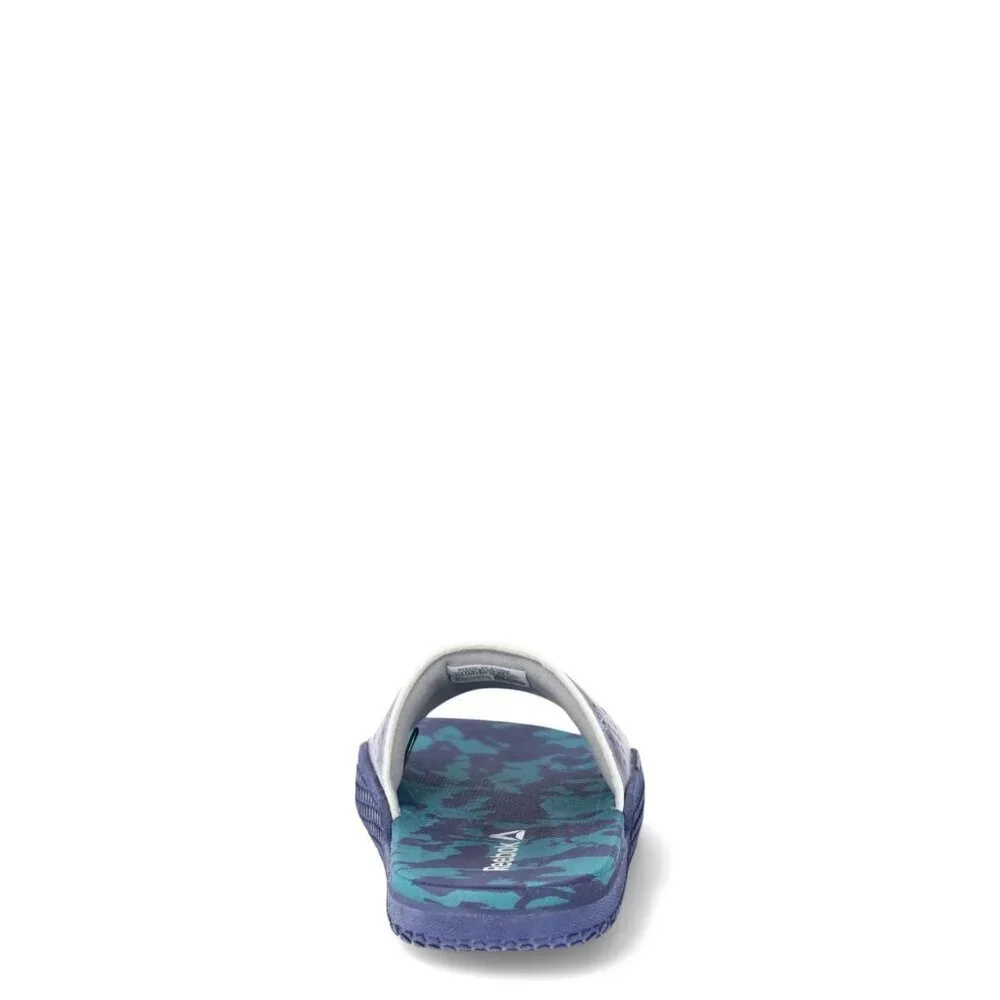 Reebok Boys’ Pervade Slide Sandals, Size 1, Medium Width, Slip-On, Colorful